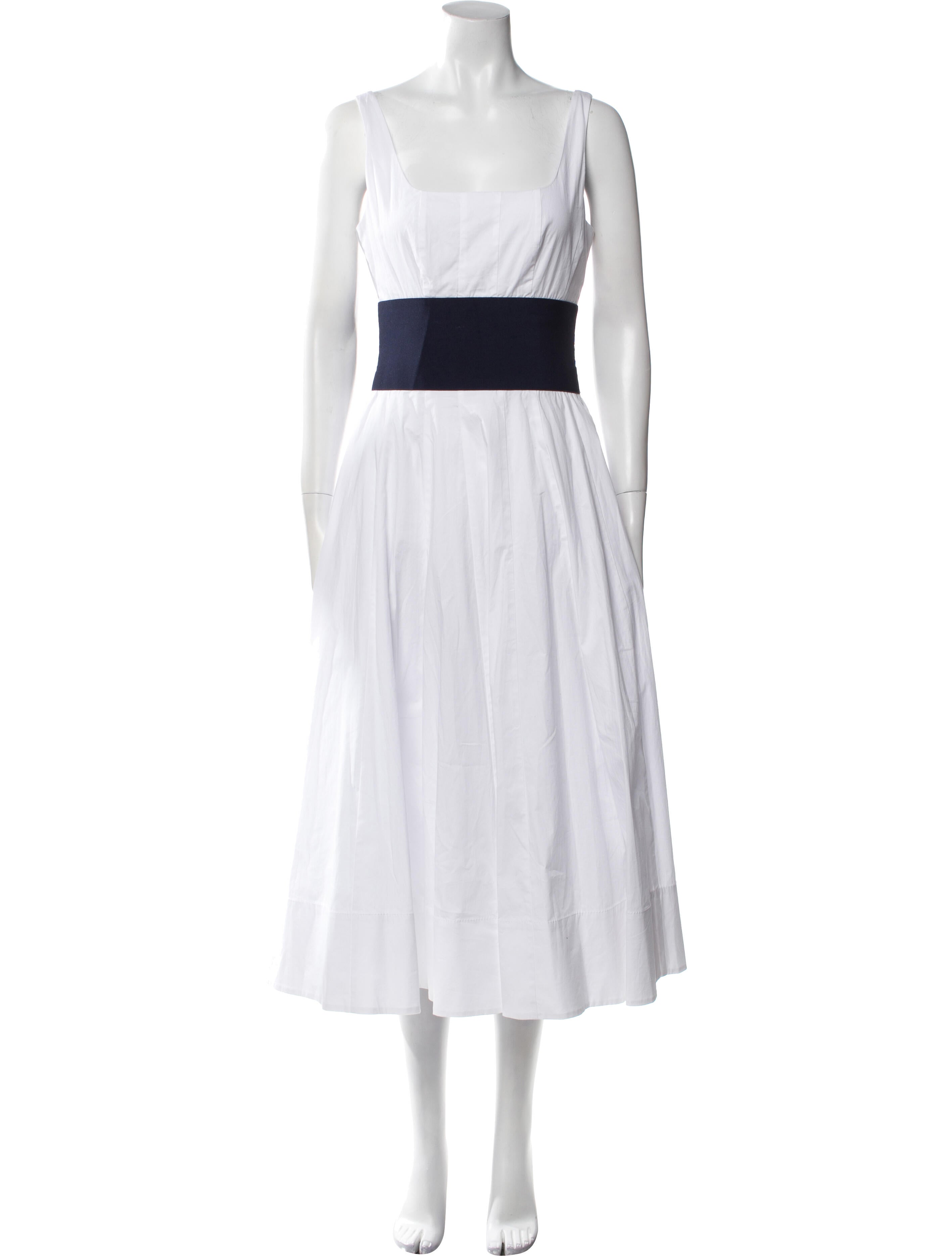 Staud Square Neckline Long Dress