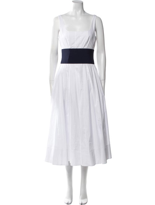 Staud Square Neckline Long Dress