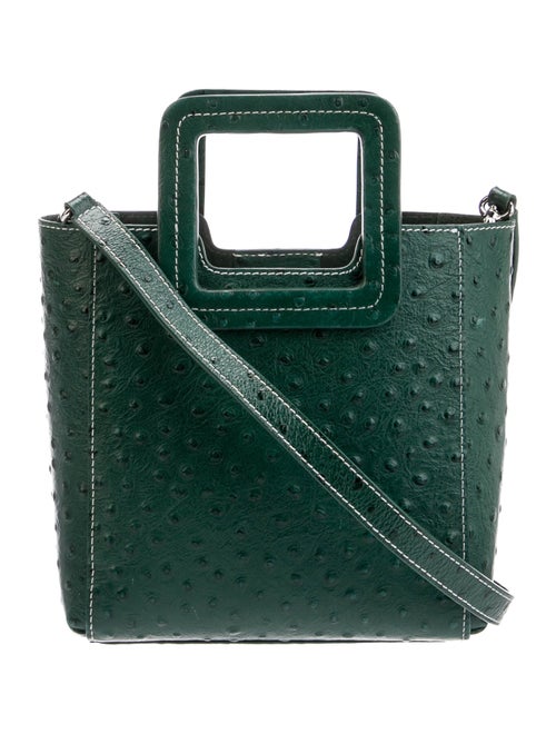 Staud Embossed Leather Top Handle Bag