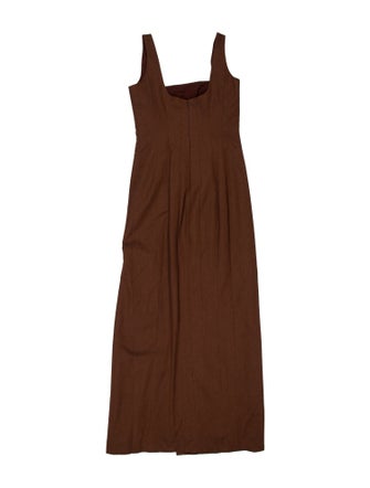 Staud Square Neckline Long Dress