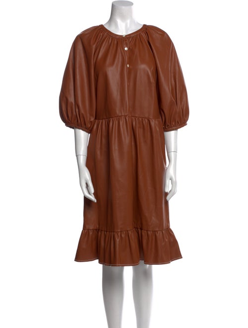 Staud Crew Neck Knee-Length Dress