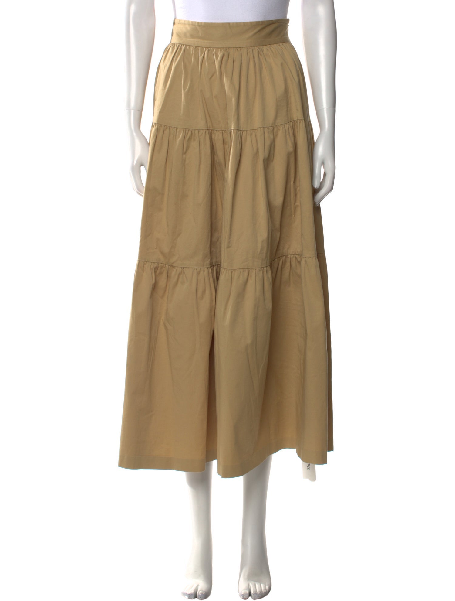 Staud Ruffle Embellishment Midi Length Skirt