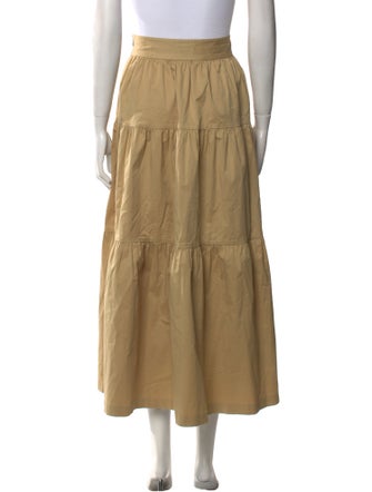 Staud Ruffle Embellishment Midi Length Skirt