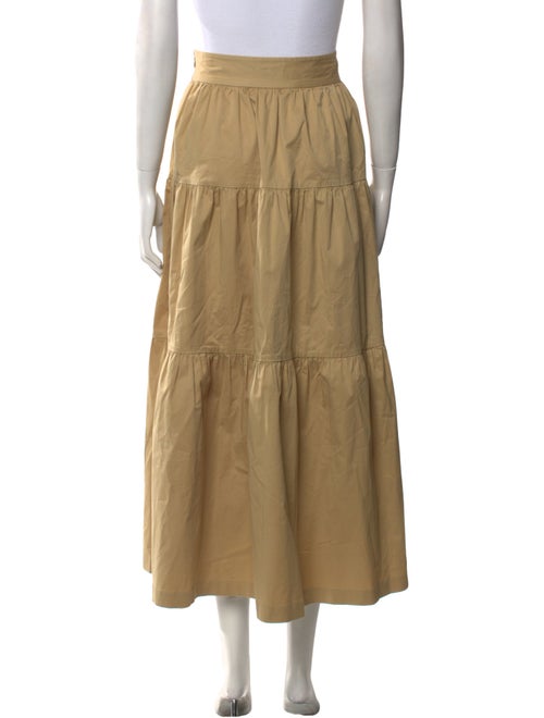 Staud Ruffle Embellishment Midi Length Skirt