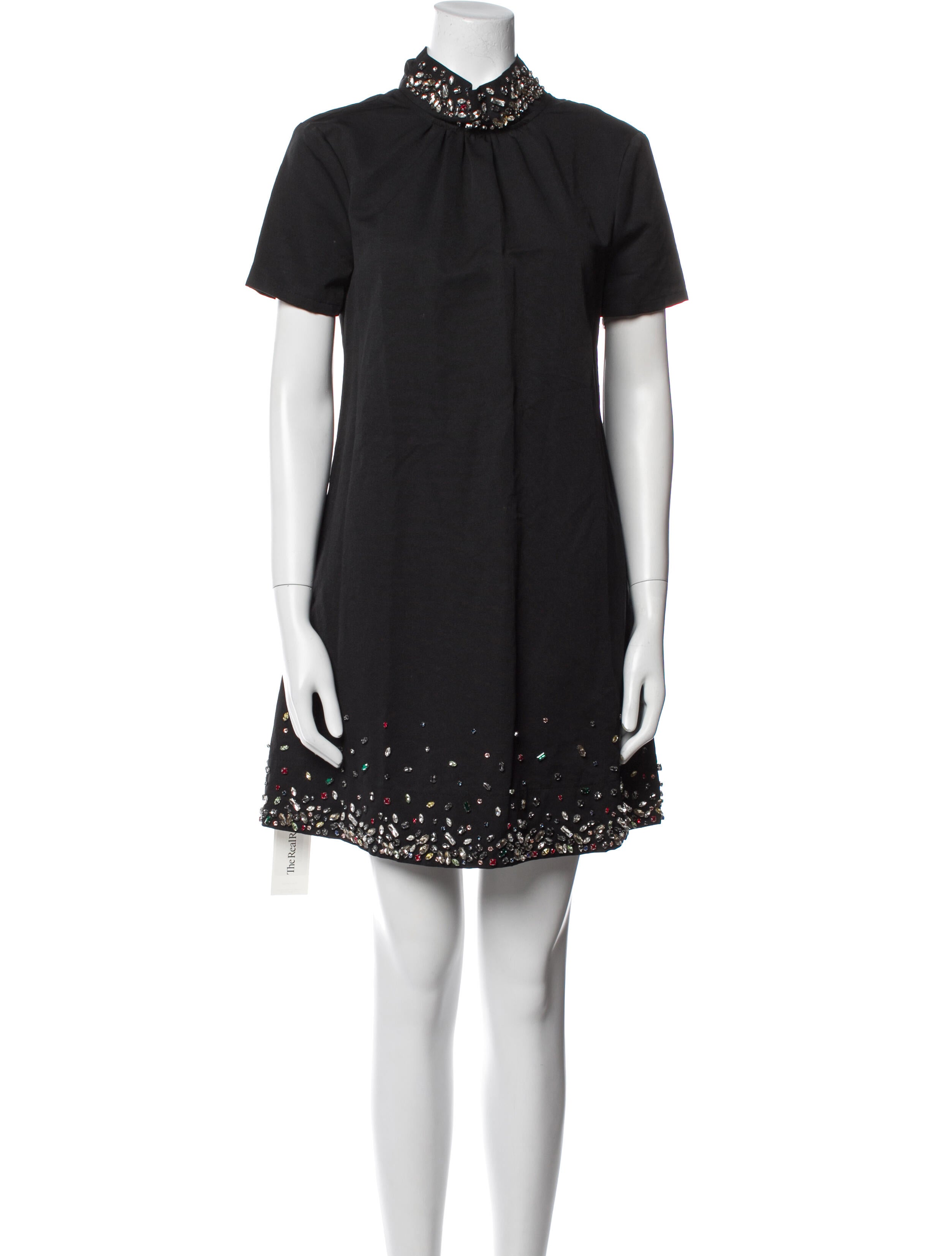 Staud Mock Neck Mini Dress