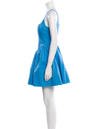 Staud Square Neckline Mini Dress