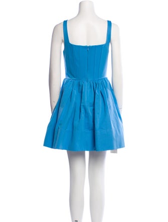 Staud Square Neckline Mini Dress