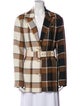 Staud Plaid Print Blazer