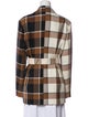 Staud Plaid Print Blazer