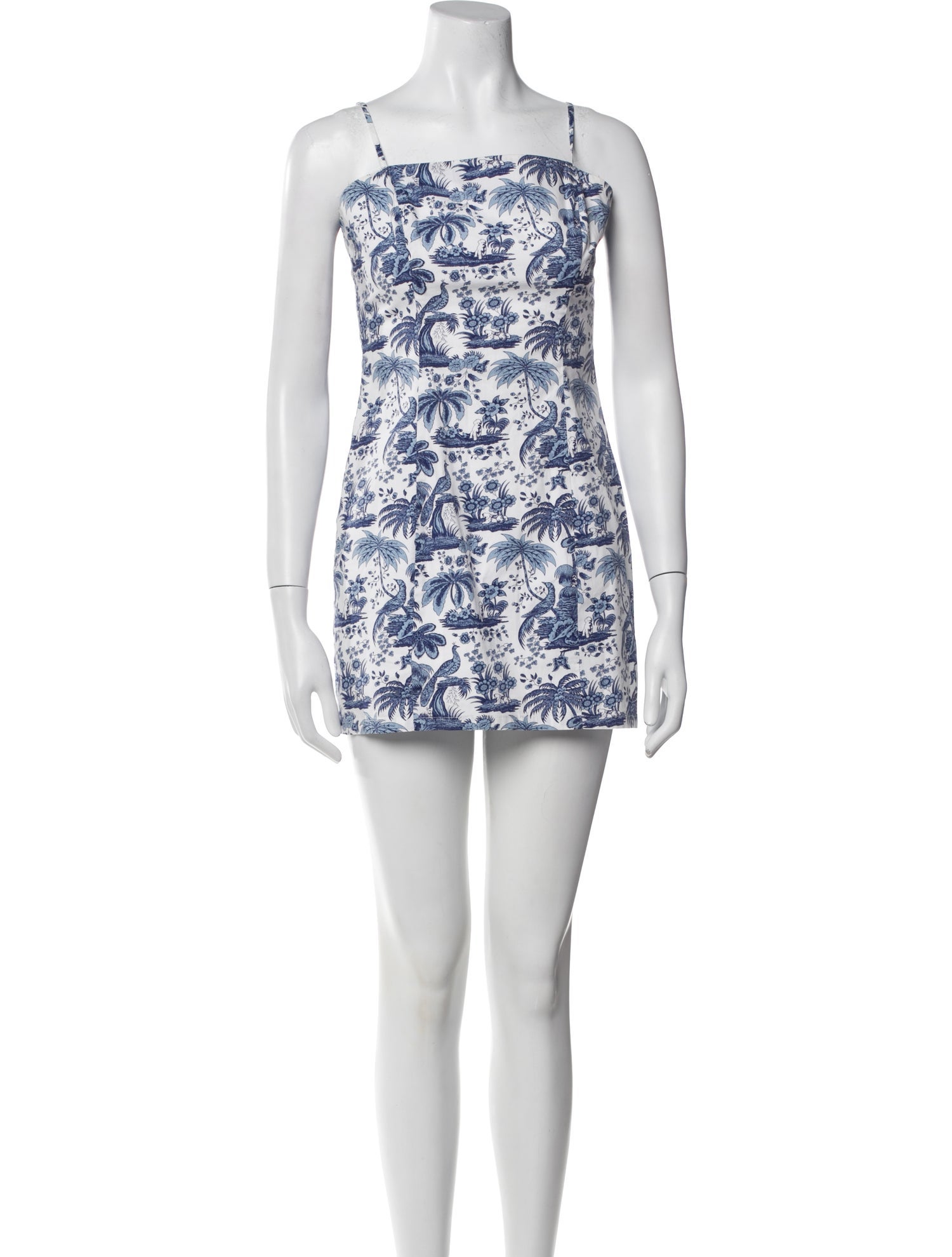 Staud Floral Print Mini Dress