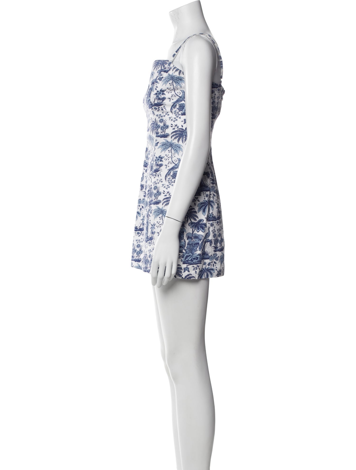 Staud Floral Print Mini Dress