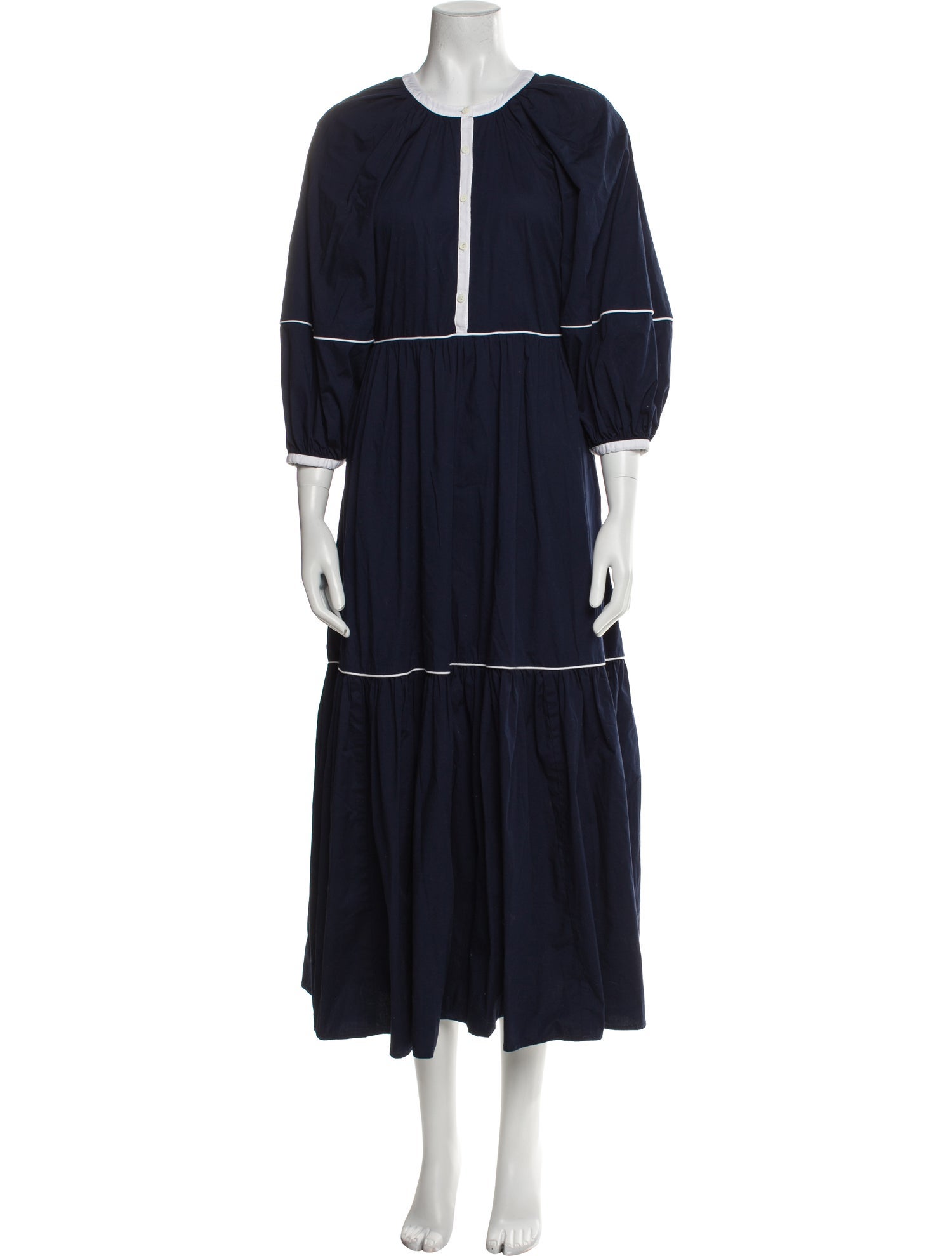 Staud Crew Neck Long Dress