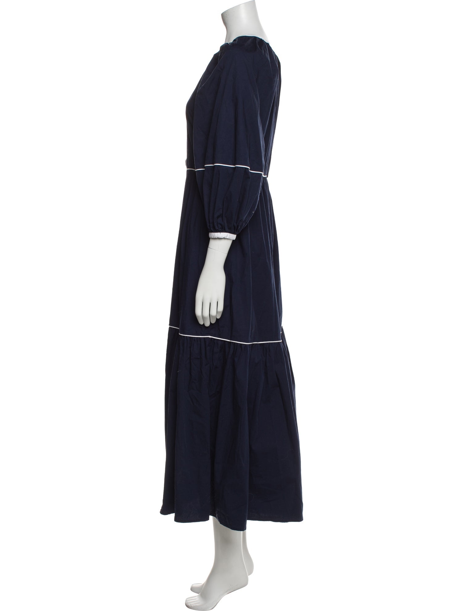 Staud Crew Neck Long Dress