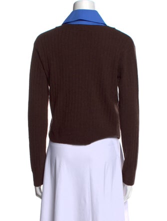 Staud Long Sleeve Crop Top