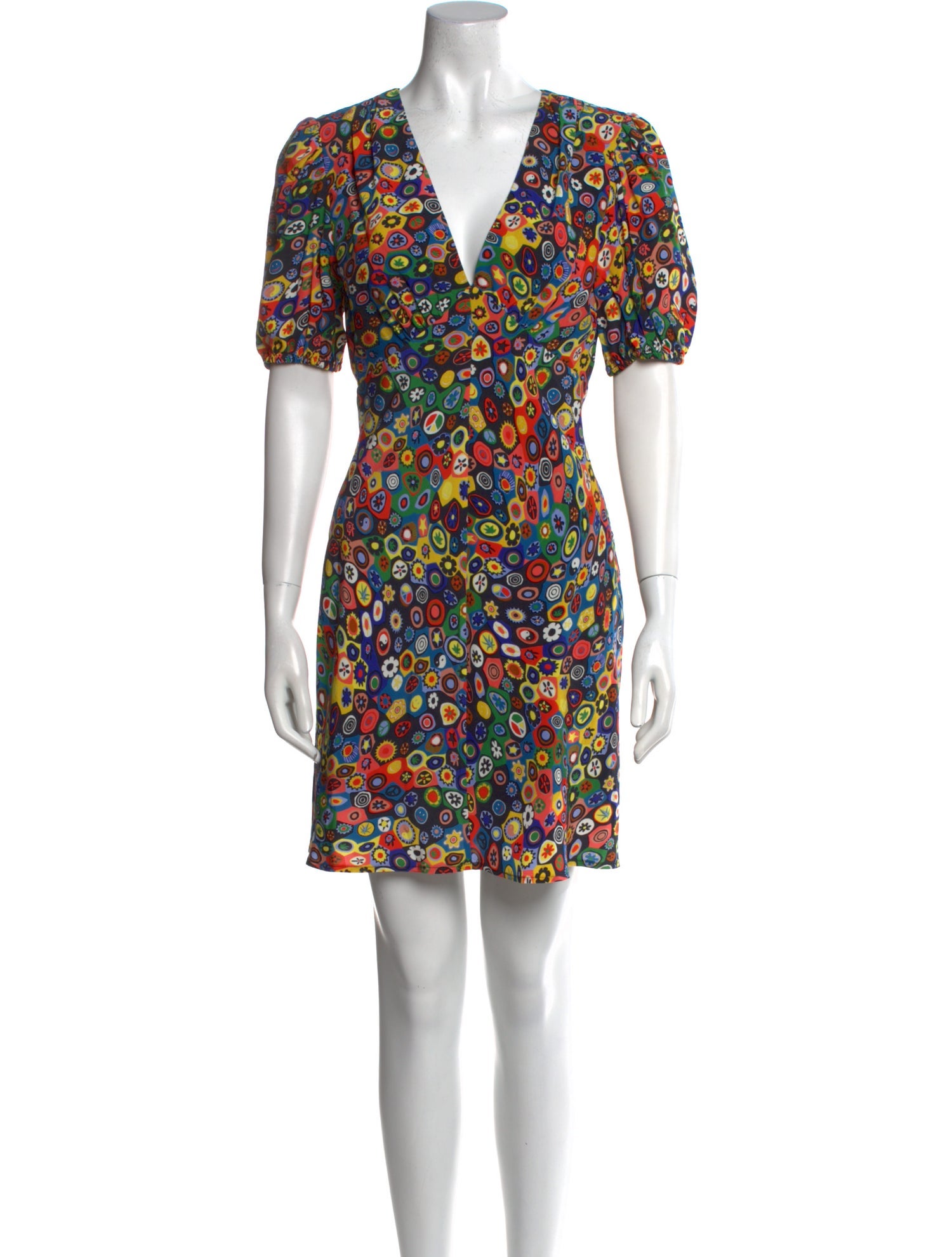 Staud Floral Print Mini Dress