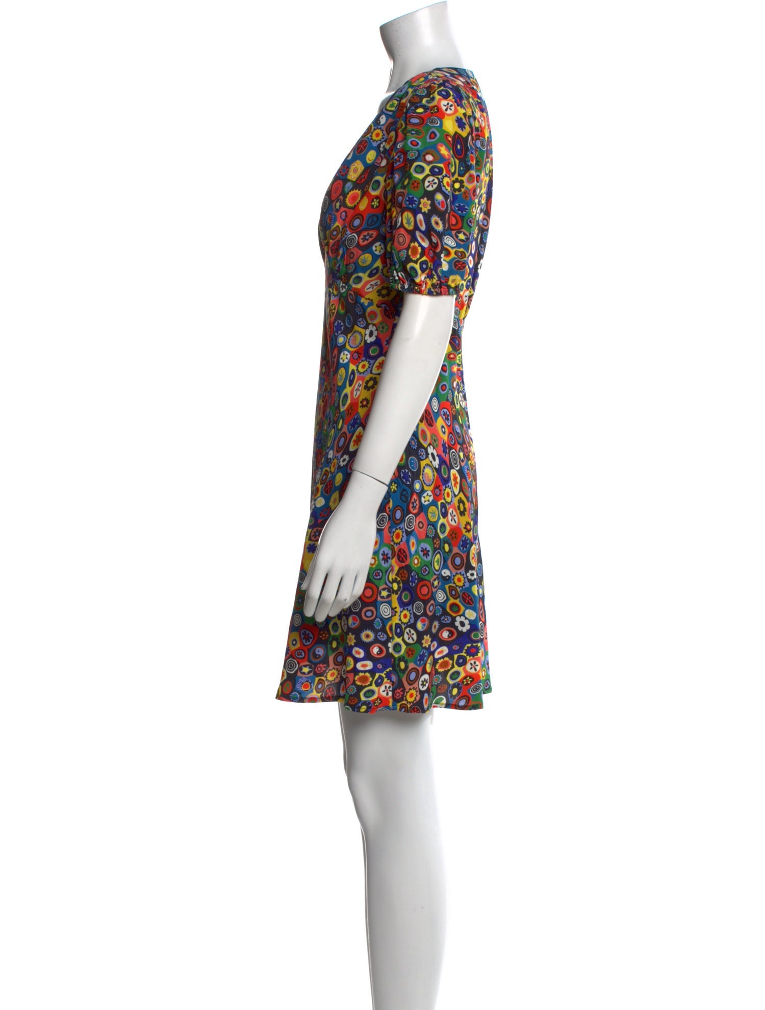 Staud Floral Print Mini Dress