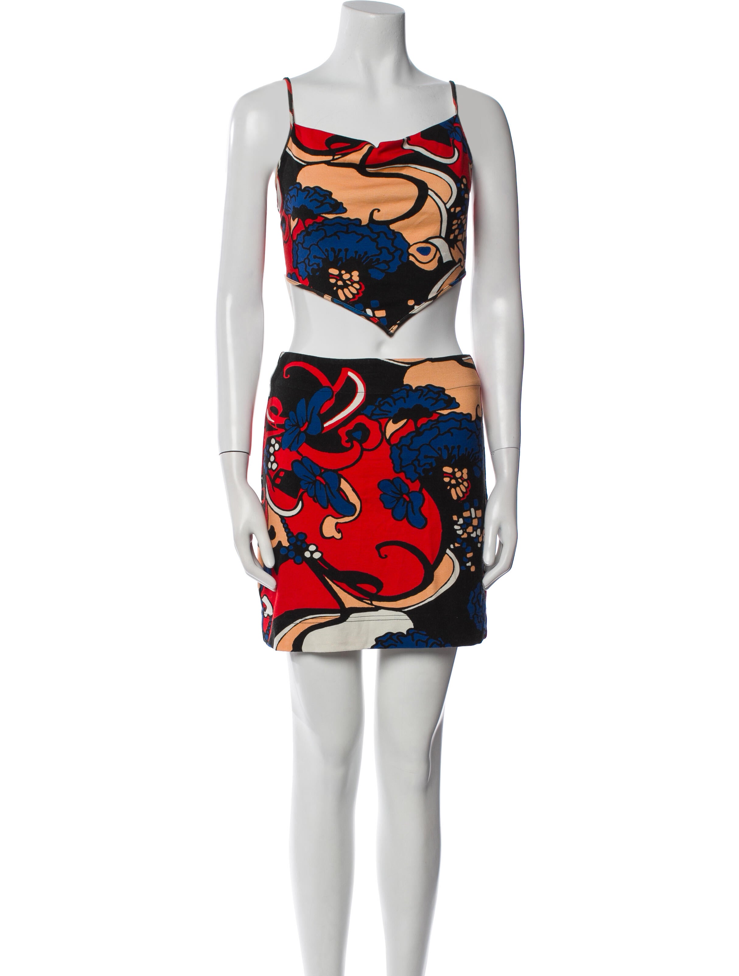 Staud Floral Print Skirt Set