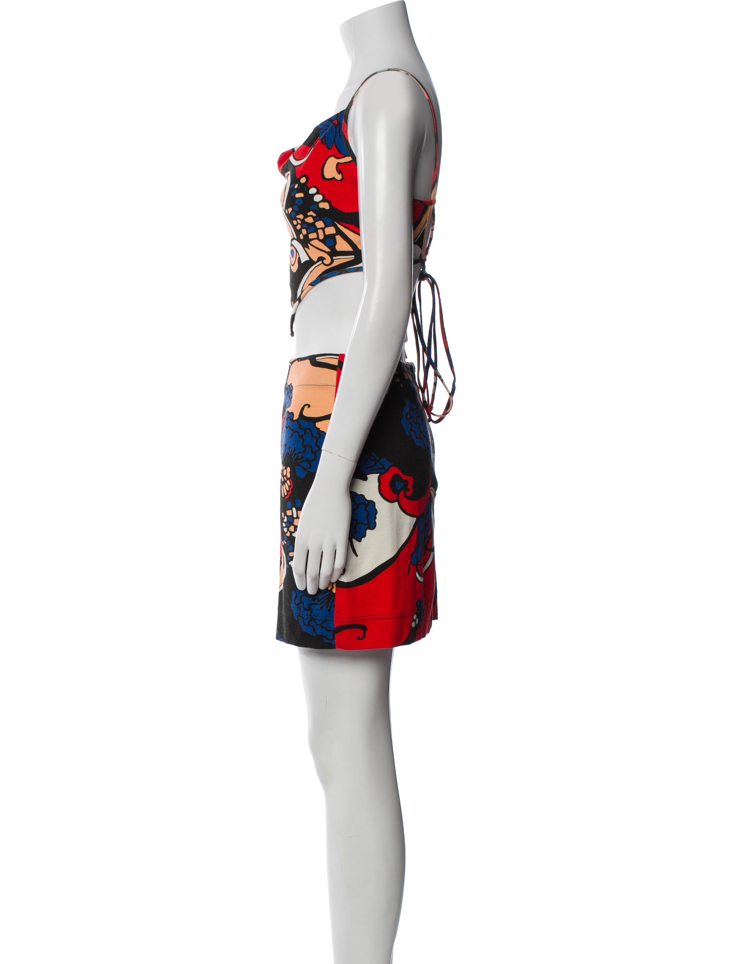 Staud Floral Print Skirt Set