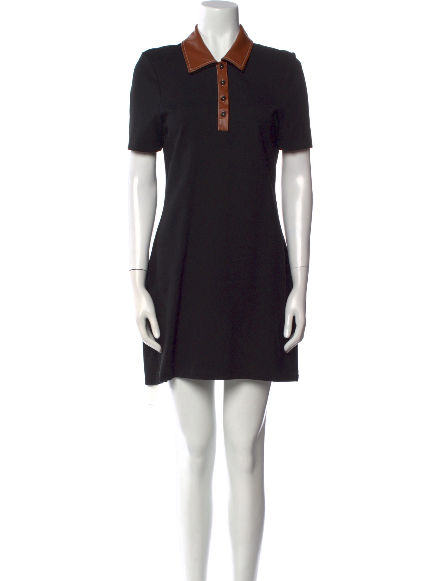 Staud Colorblock Pattern Mini Dress