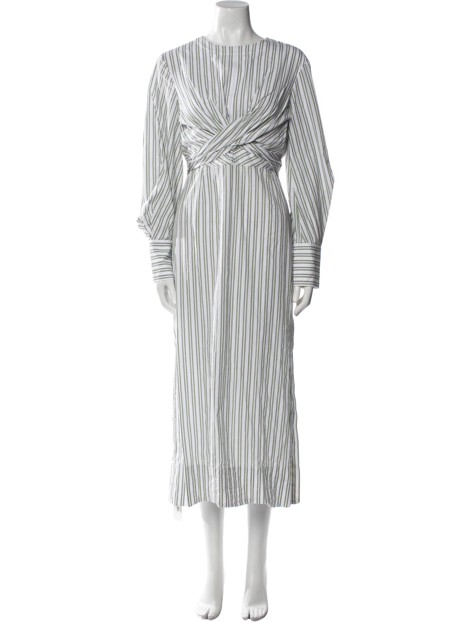 Staud Striped Long Dress