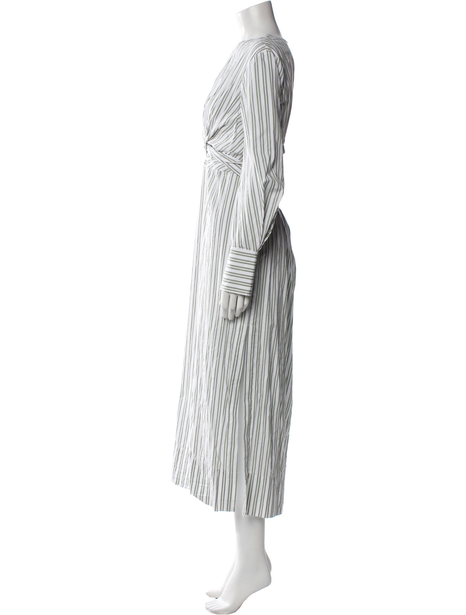 Staud Striped Long Dress