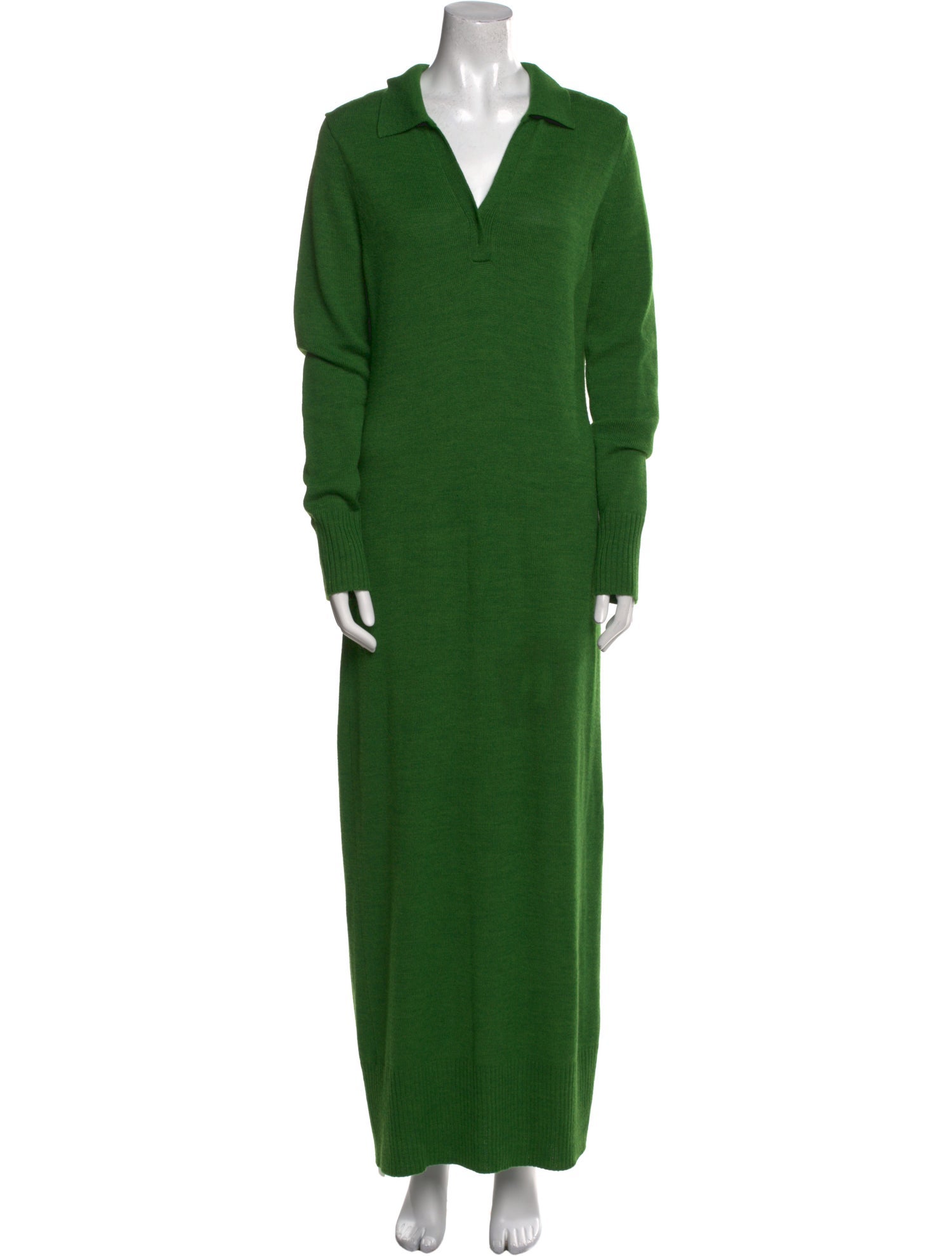 Staud V-Neck Long Dress