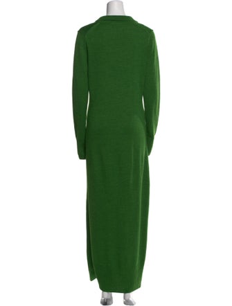 Staud V-Neck Long Dress