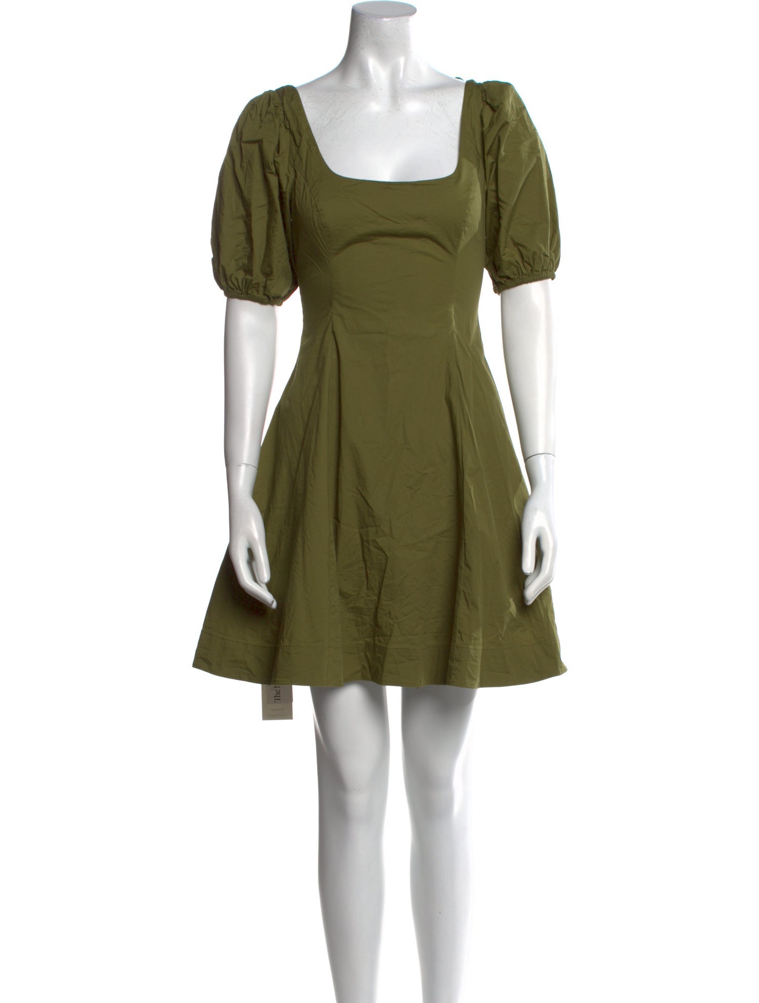 Staud Square Neckline Mini Dress