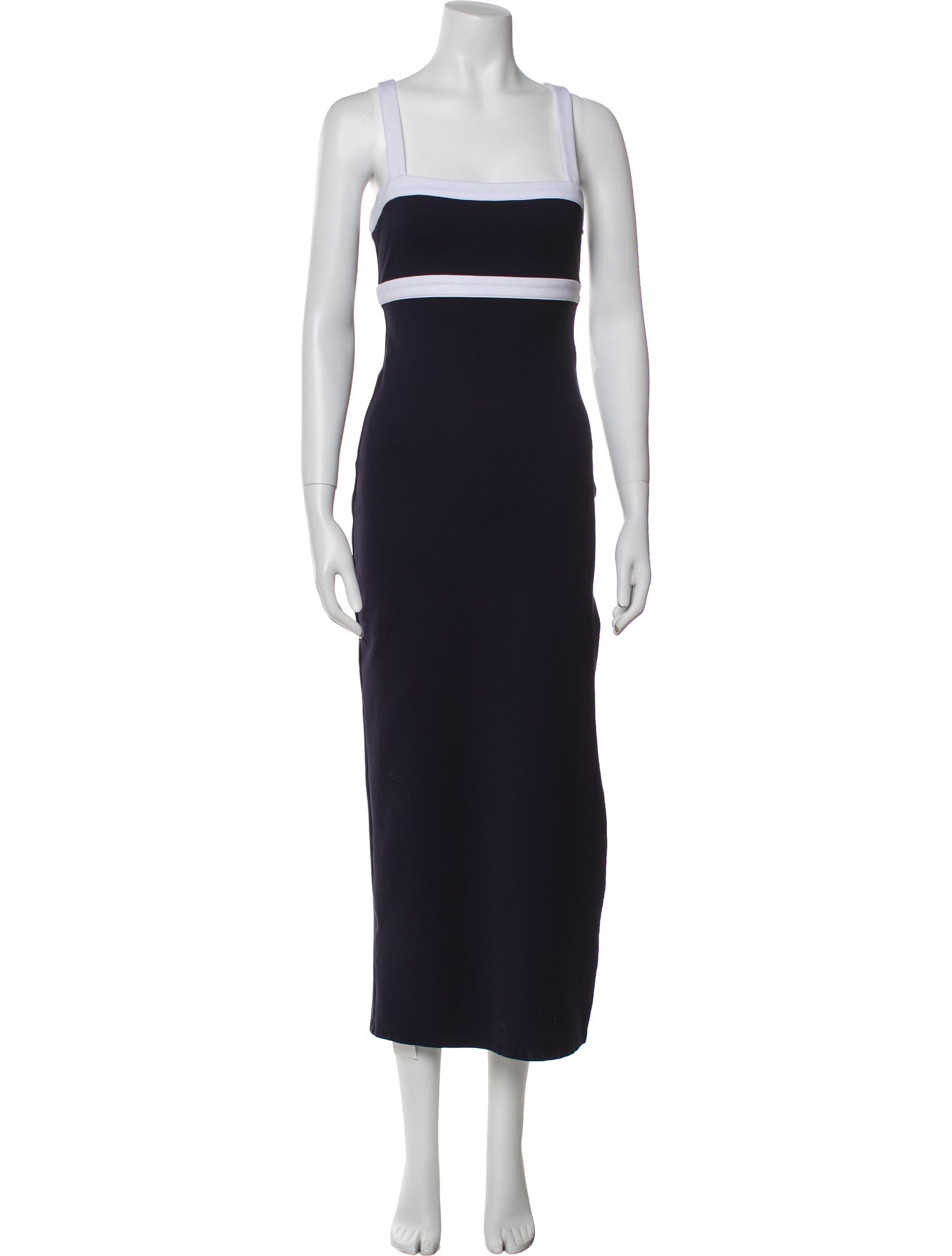 Staud Square Neckline Long Dress