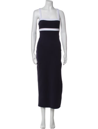 Staud Square Neckline Long Dress