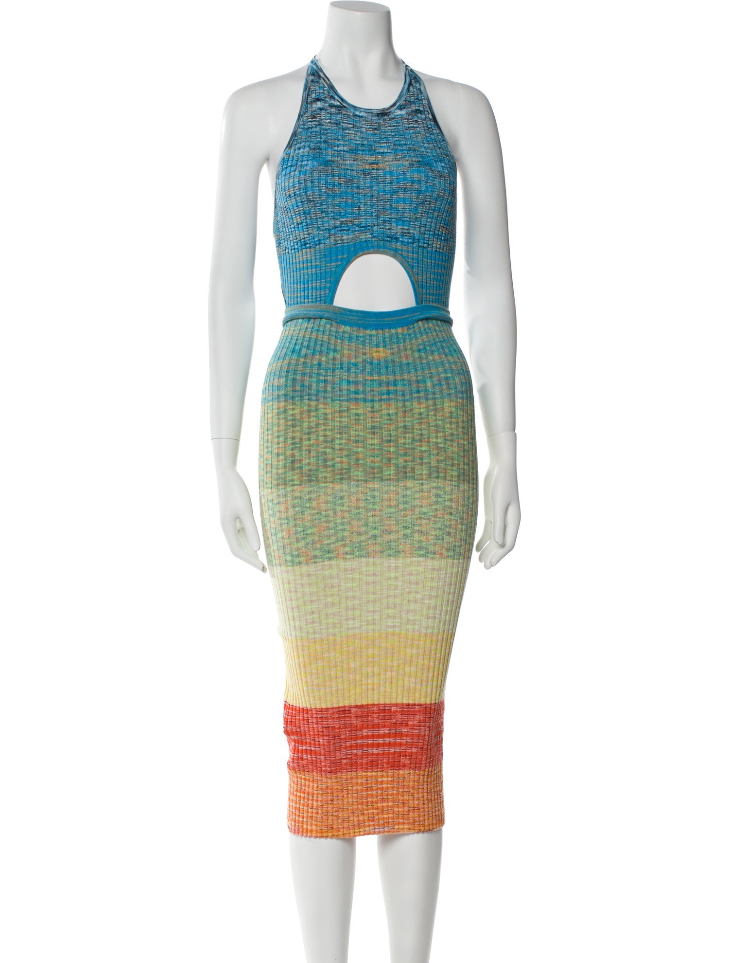 Staud Printed Long Dress