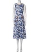 Staud Printed Midi Length Dress