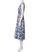 Staud Printed Midi Length Dress