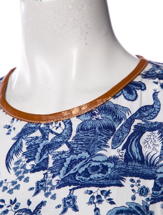 Staud Printed Midi Length Dress