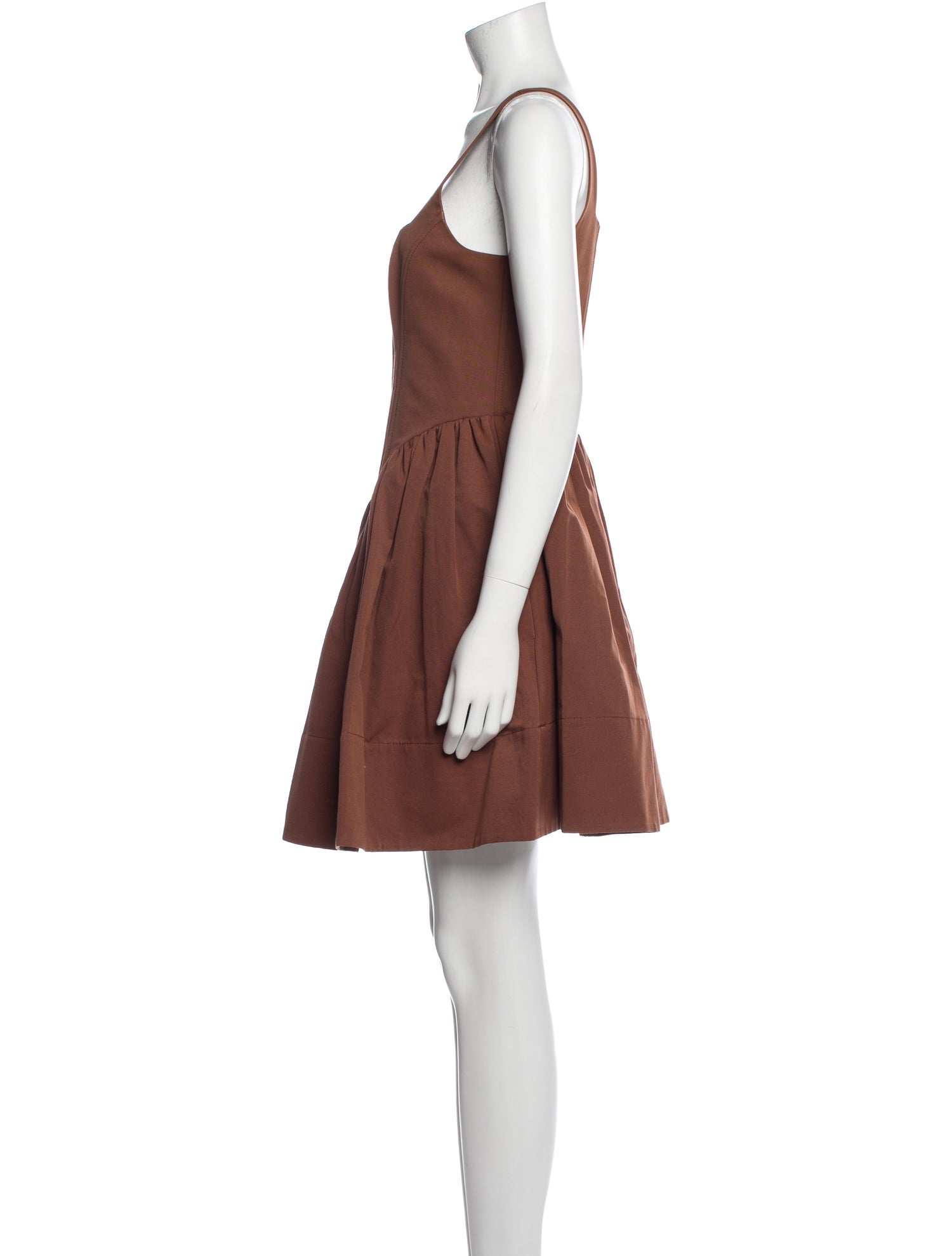Staud Square Neckline Mini Dress
