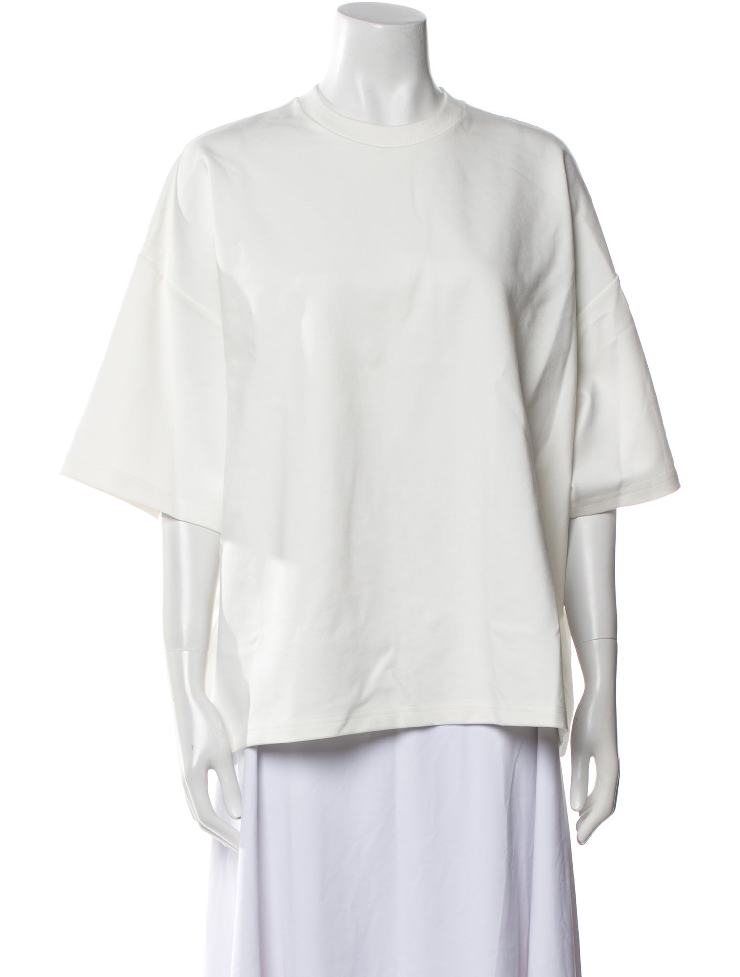 Staud Crew Neck Three-Quarter Sleeve Blouse