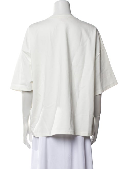Staud Crew Neck Three-Quarter Sleeve Blouse
