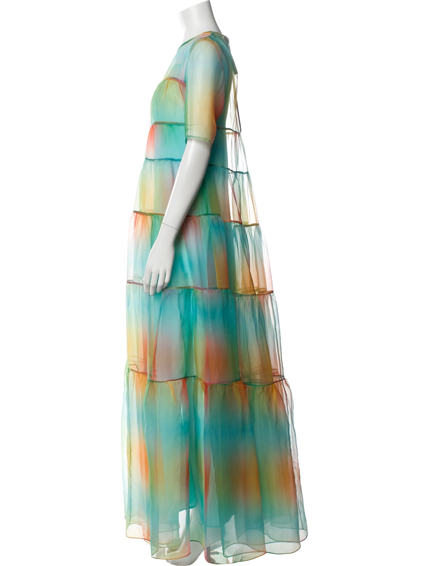 Staud Printed Long Dress