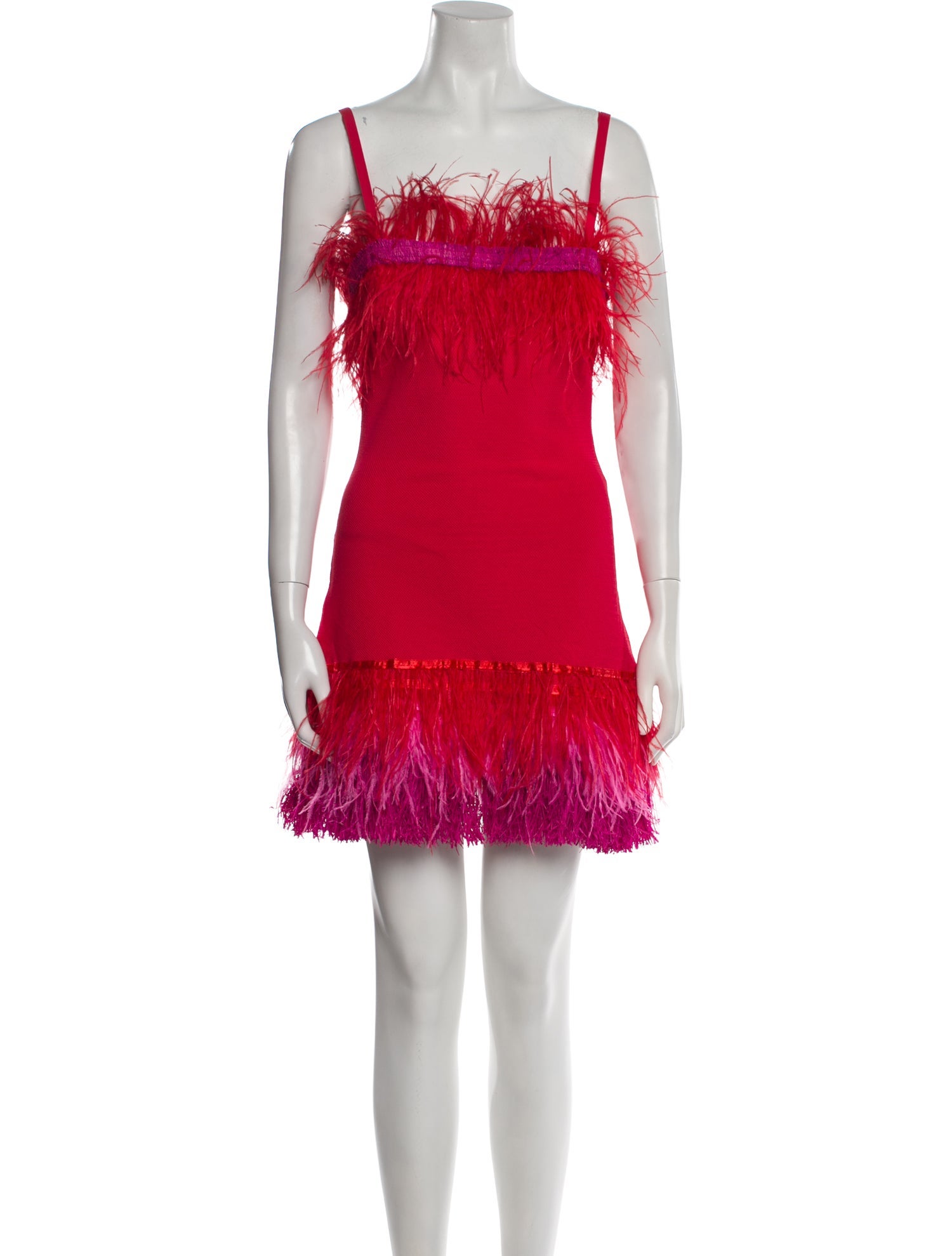 Staud Square Neckline Mini Dress