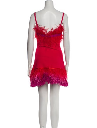 Staud Square Neckline Mini Dress