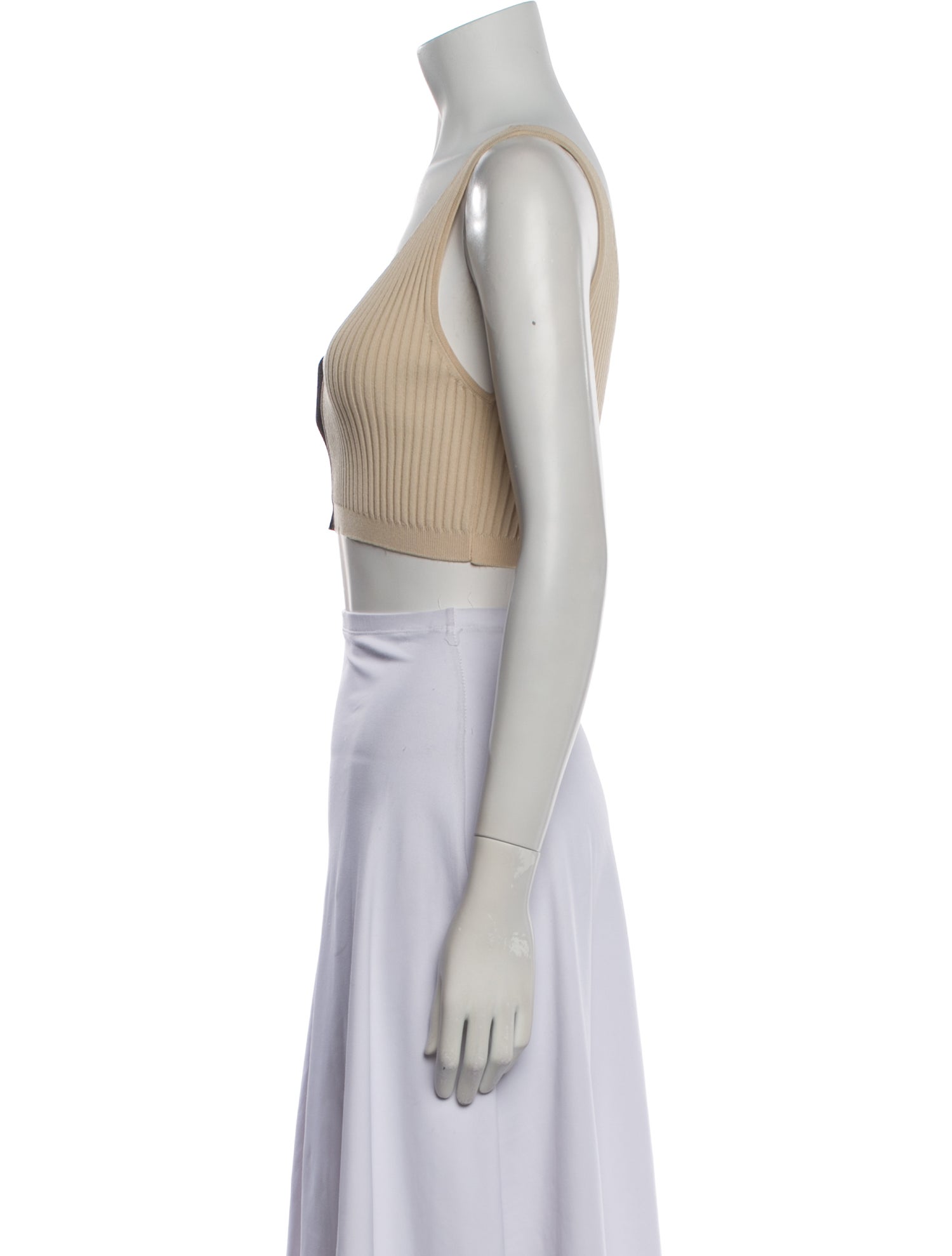 Staud Scoop Neck Sleeveless Crop Top