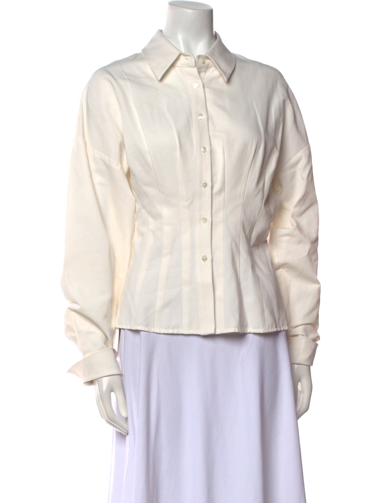 Staud Long Sleeve Button-Up Top