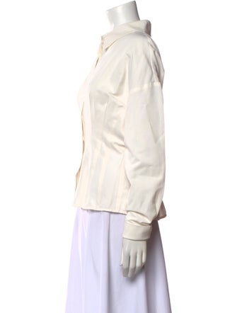 Staud Long Sleeve Button-Up Top