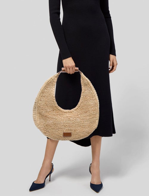 Staud Raffia Moon Large