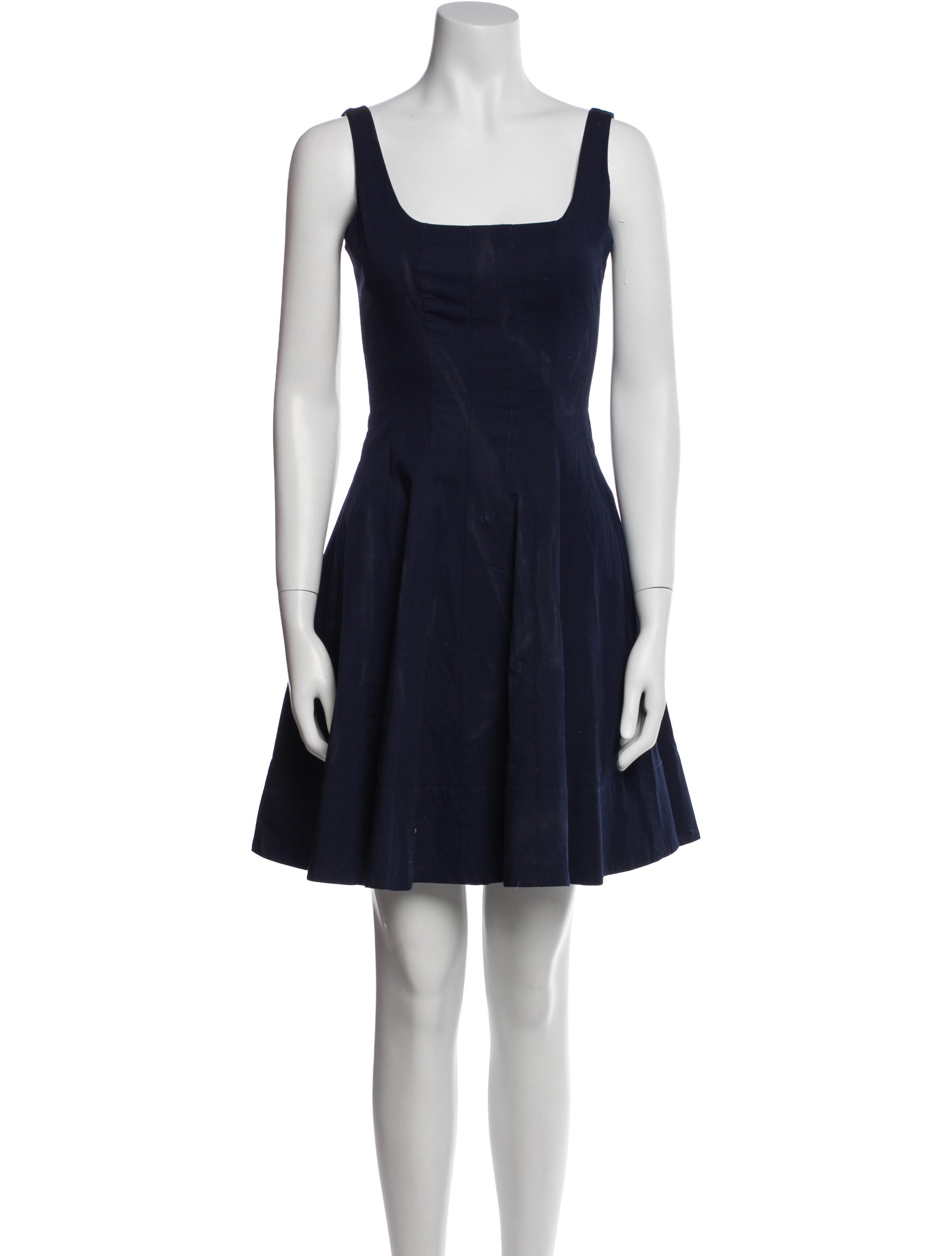 Staud Square Neckline Mini Dress