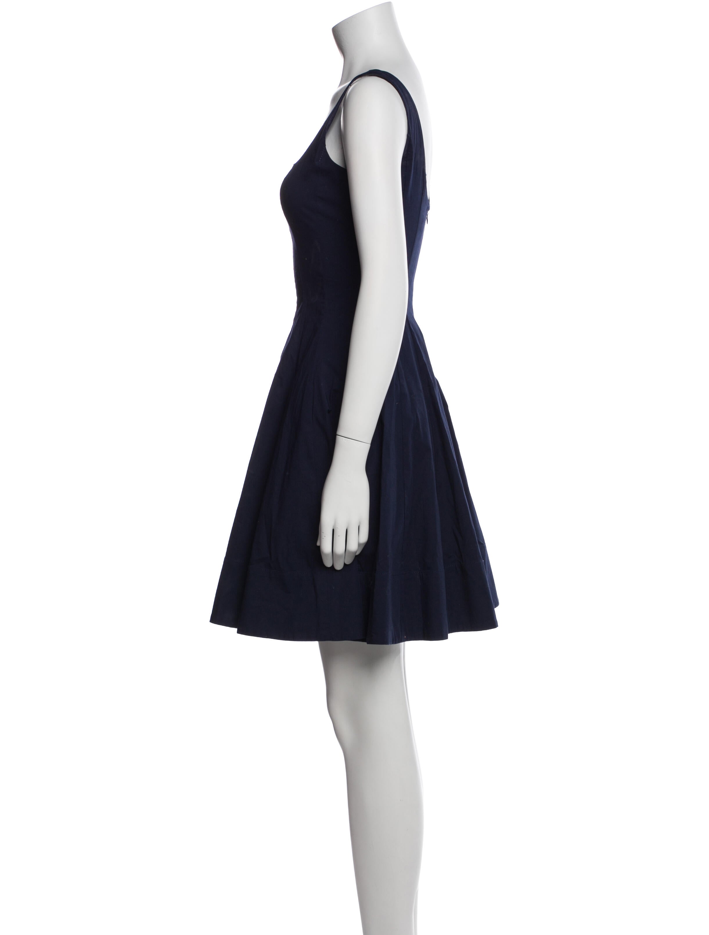 Staud Square Neckline Mini Dress