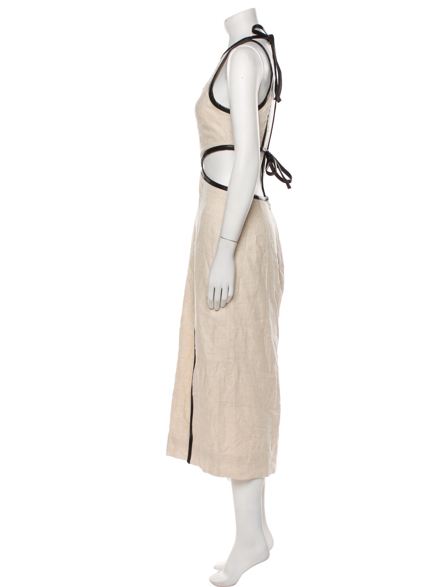 Staud Linen Long Dress