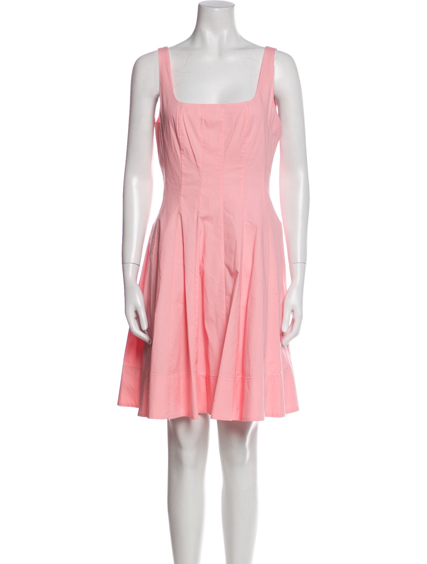 Staud Square Neckline Knee-Length Dress w/ Tags