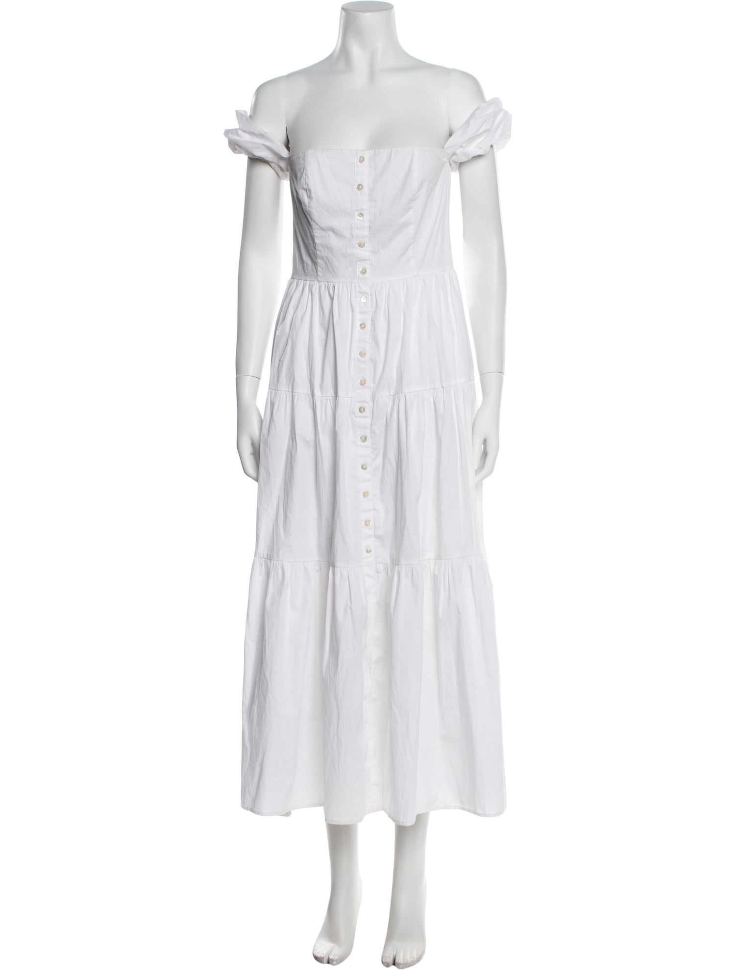 Staud Off-The-Shoulder Long Dress