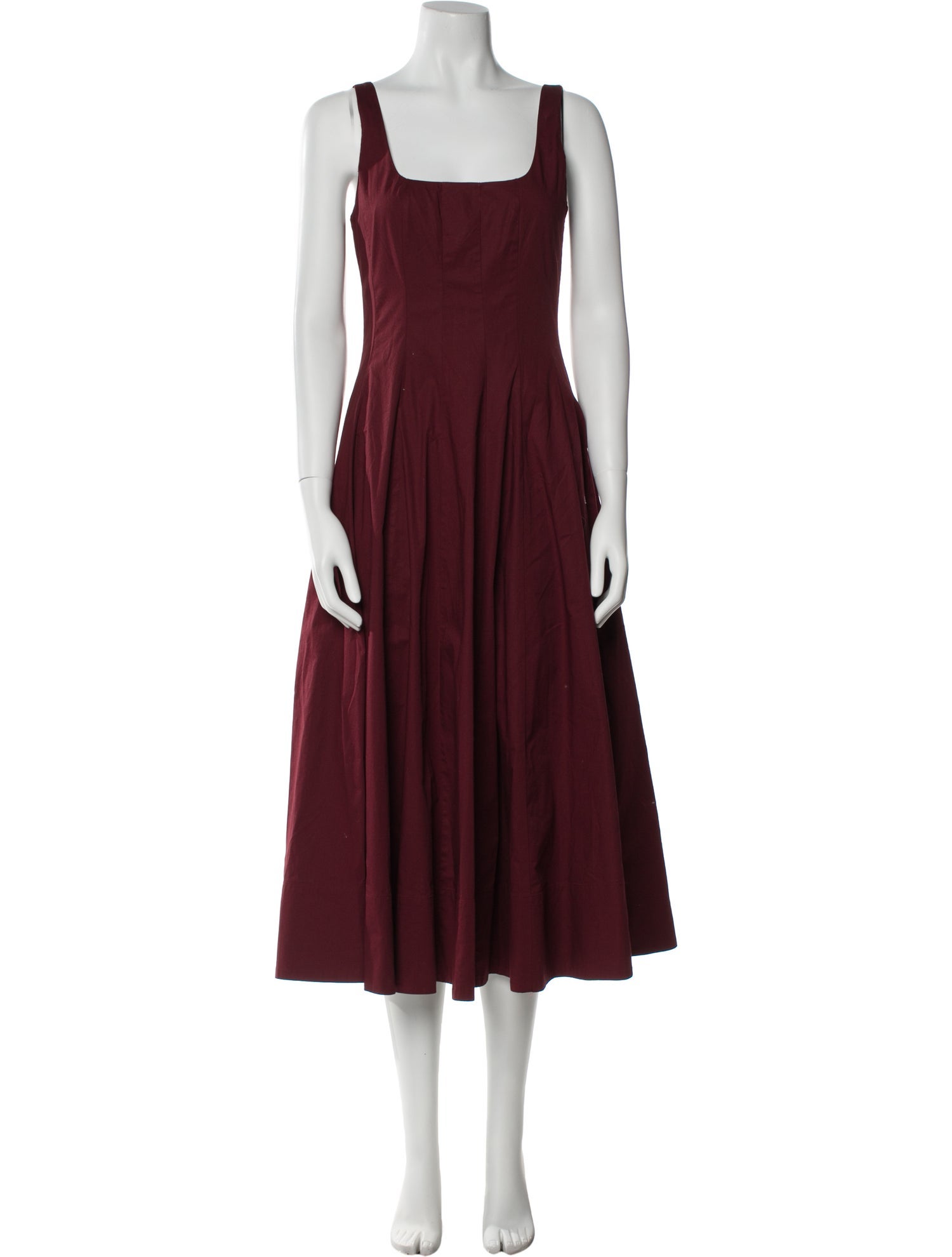 Staud Square Neckline Long Dress